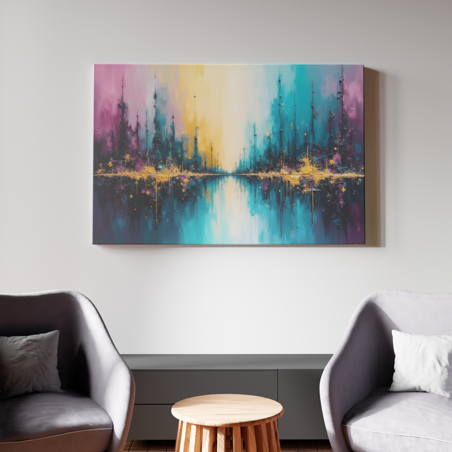 Symphony of Colors Over Water