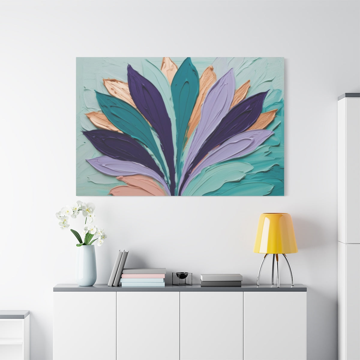 Blossoming Petals in Abstract Harmony