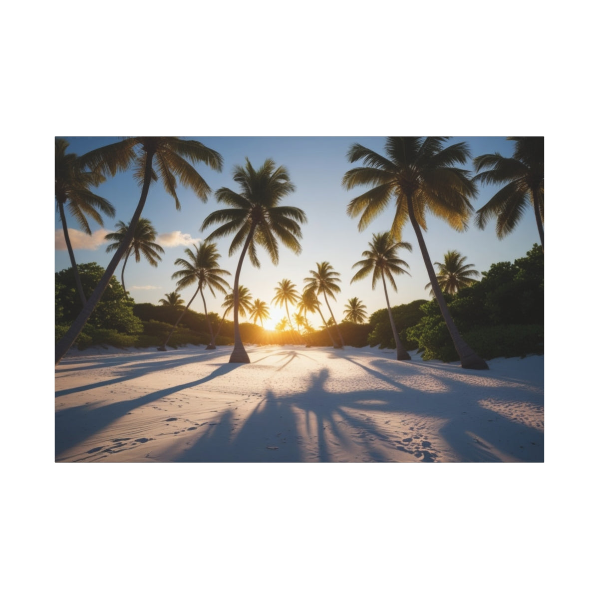 Sunset Symphony Among the Palms