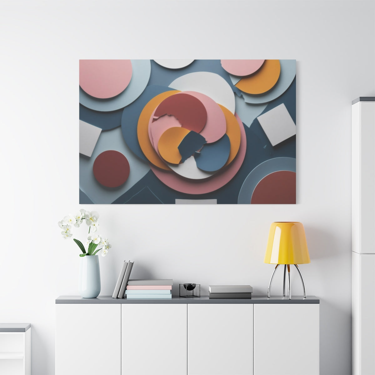 Abstract Geometry of Circles and Squares