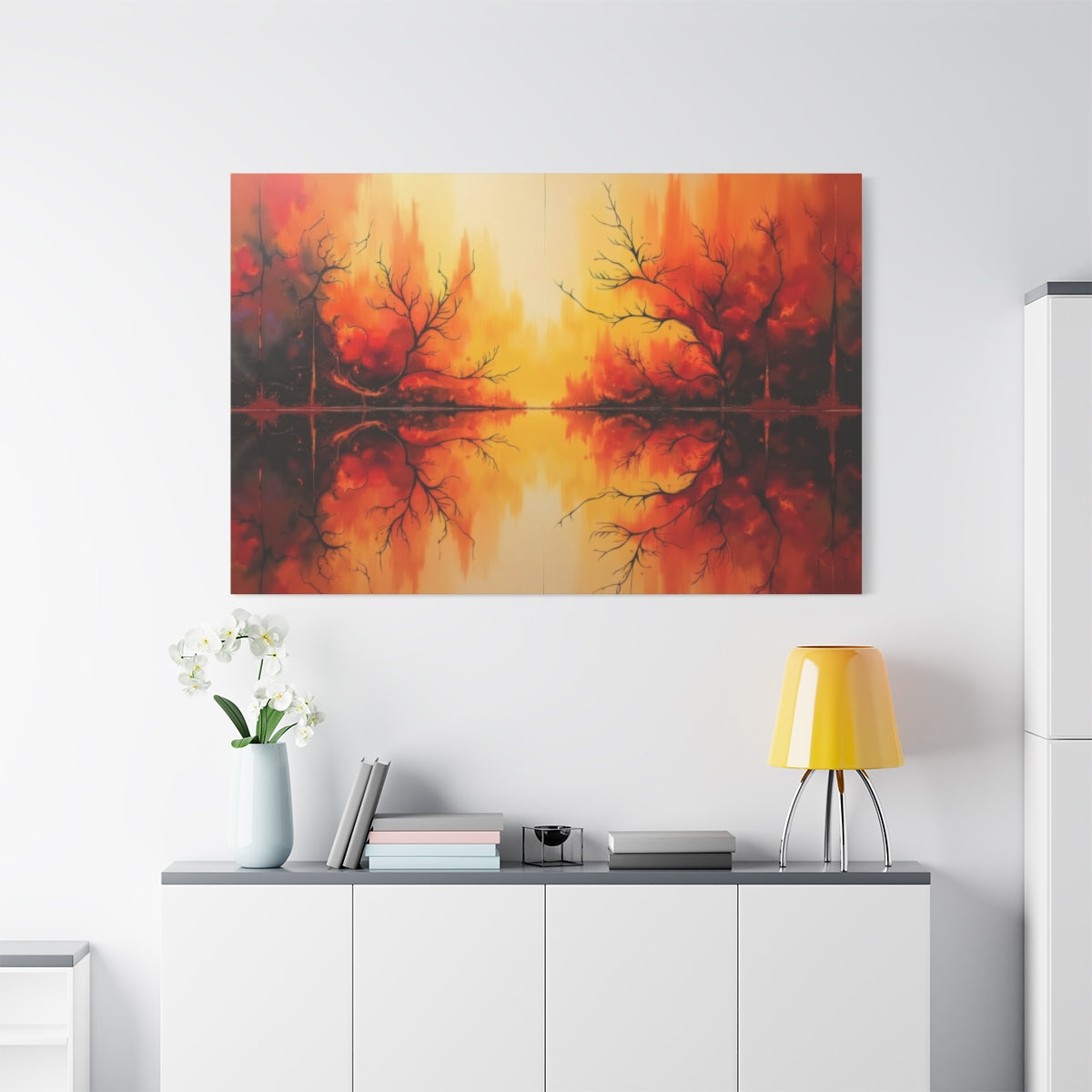 Autumn's Fiery Reflection