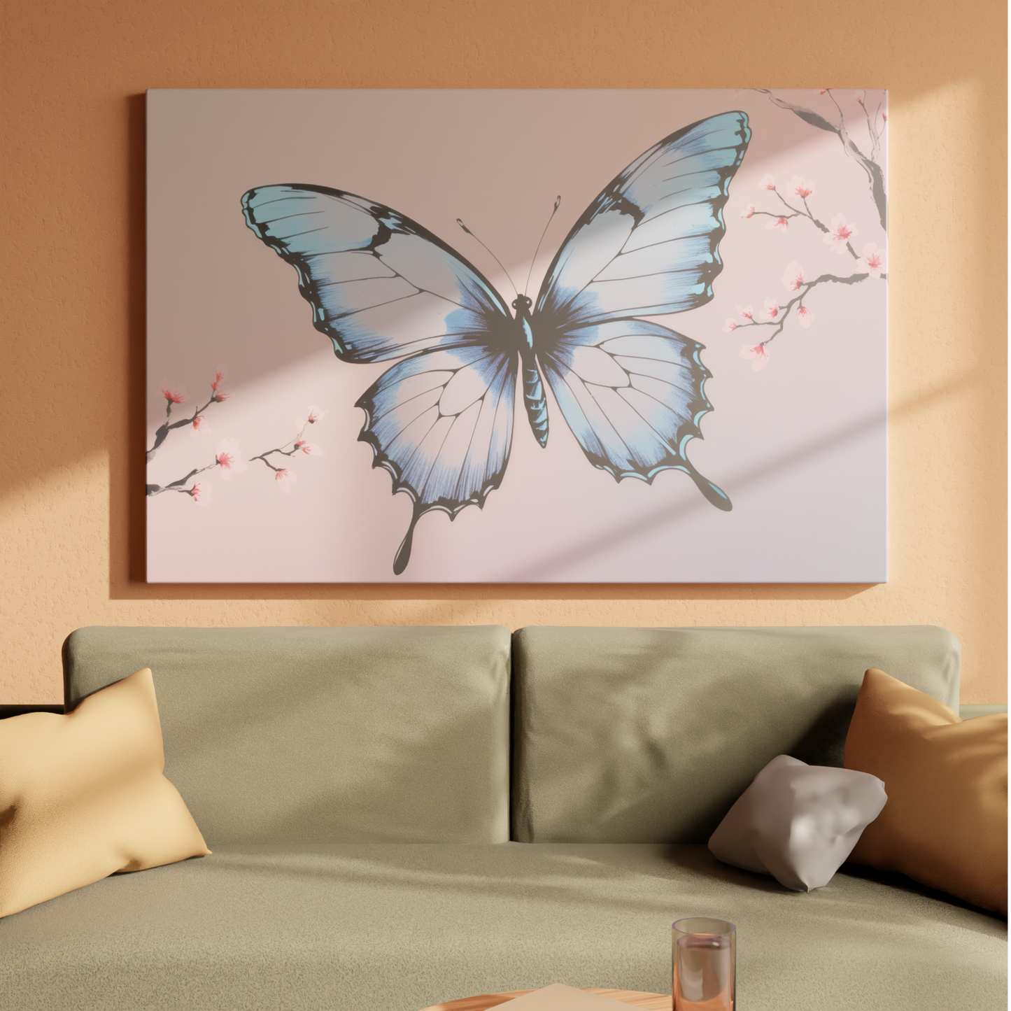 Azure Butterfly Blossom