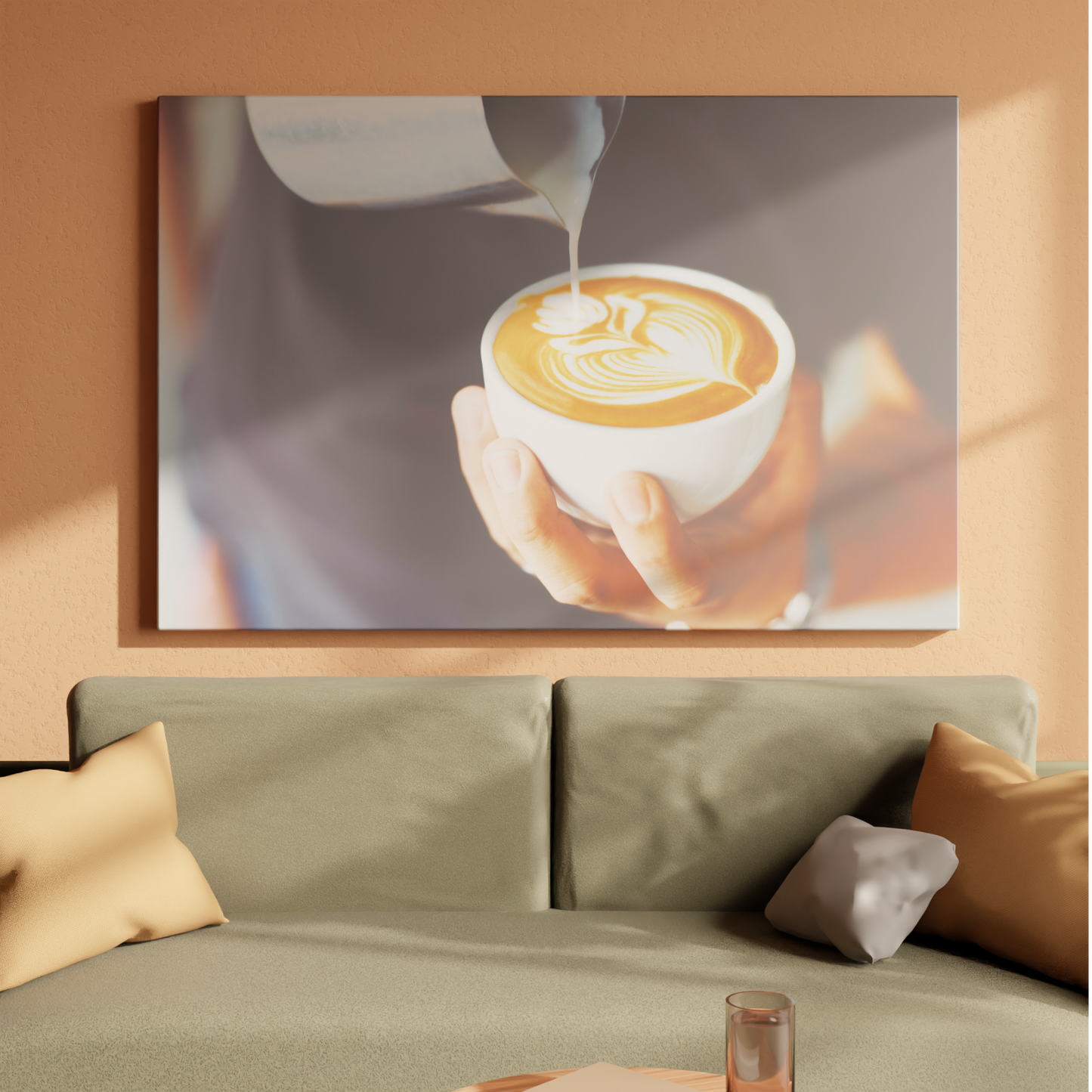Artistic Latte Creation