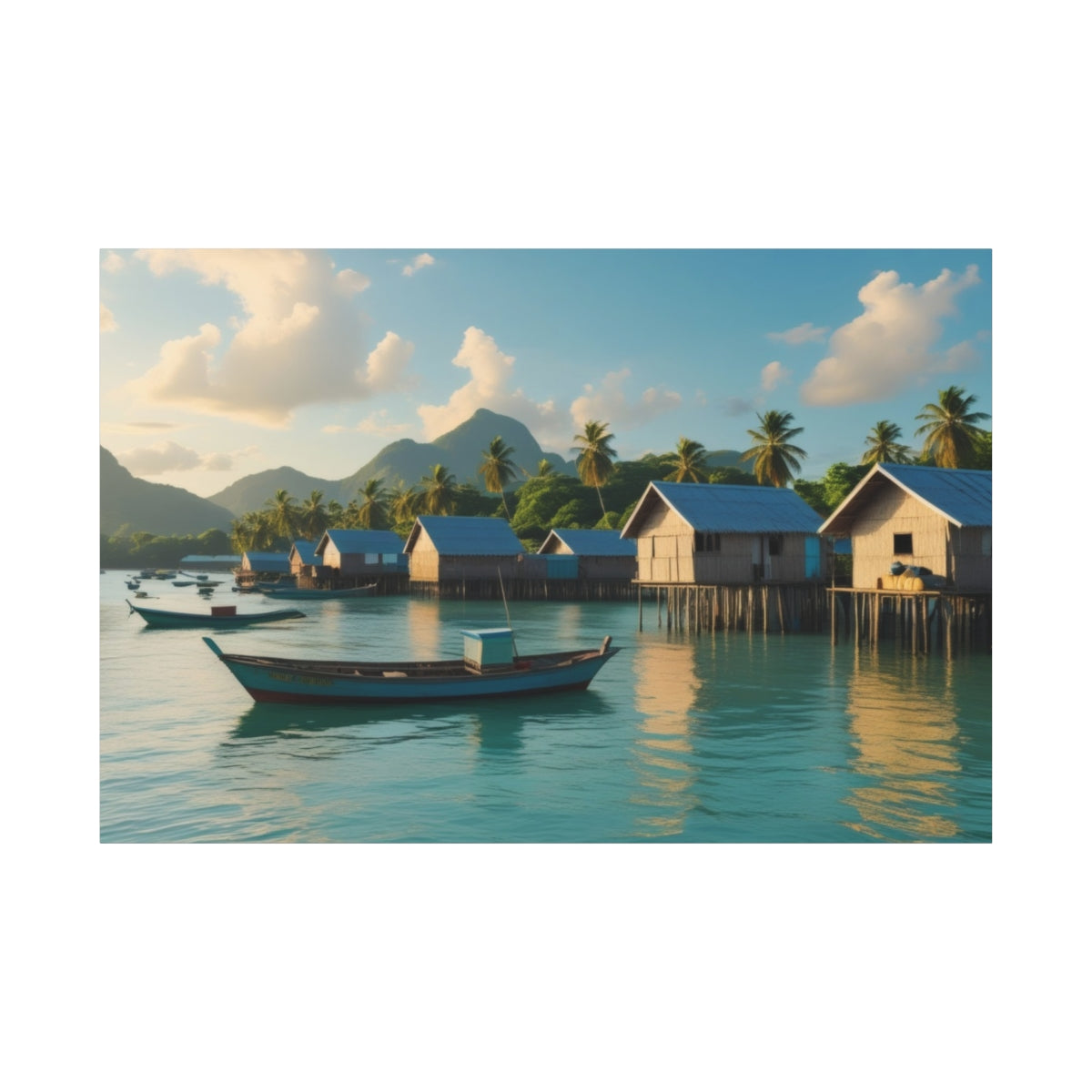 Tranquil Waters of a Stilted Village