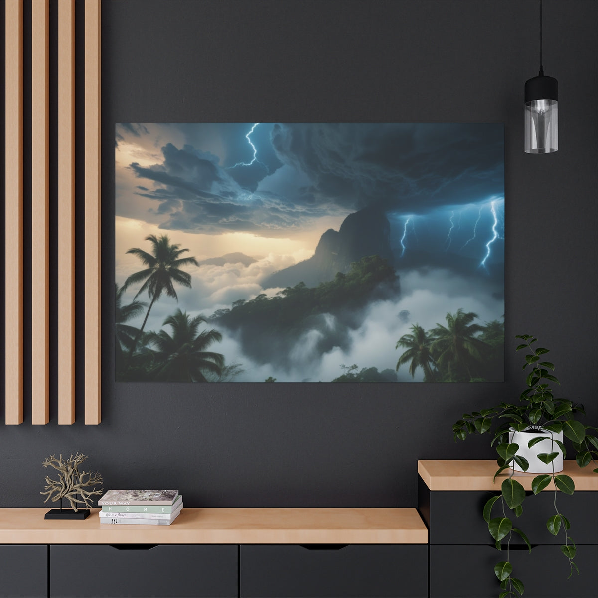 Storm Over Tropical Mountains