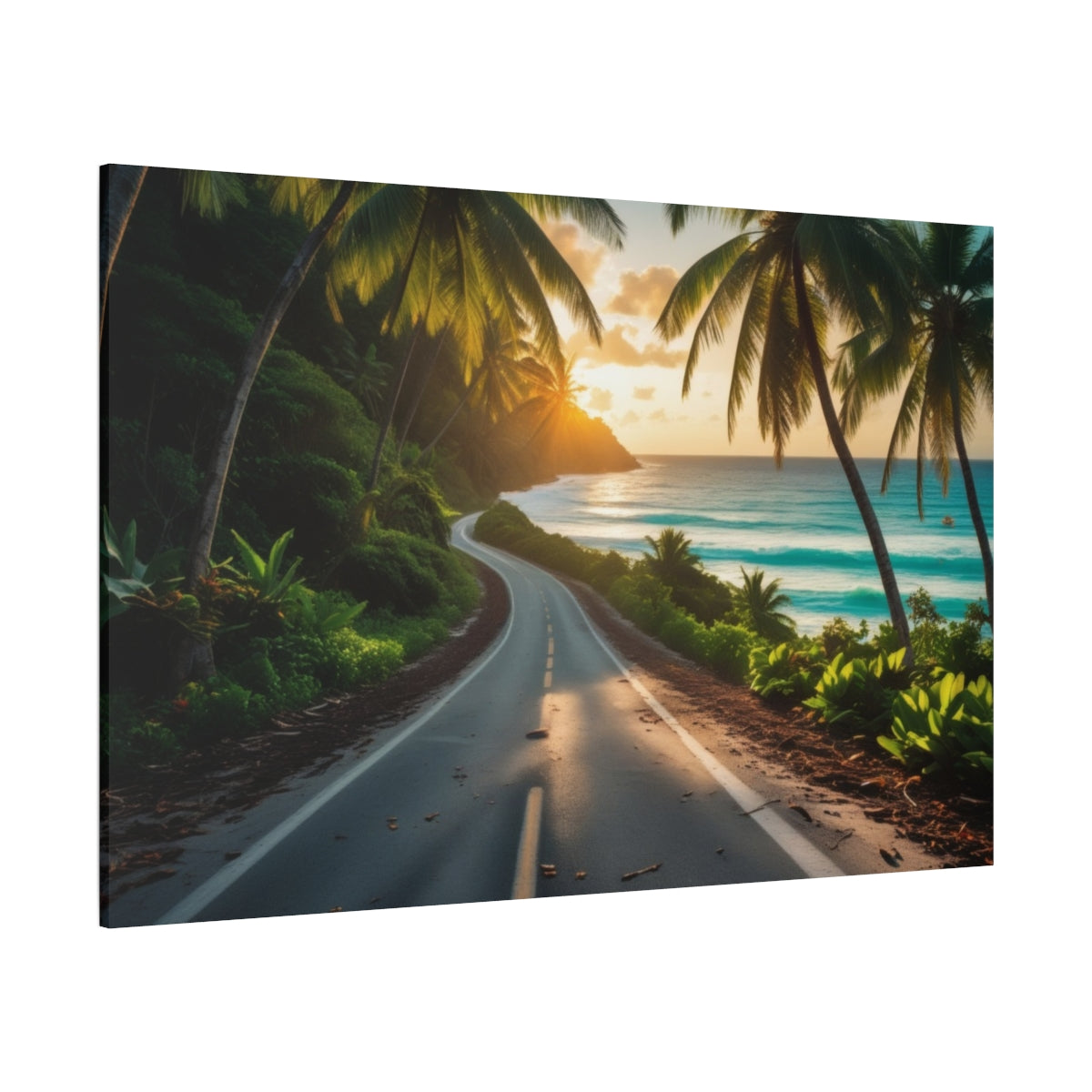 Sunlit Coastal Drive