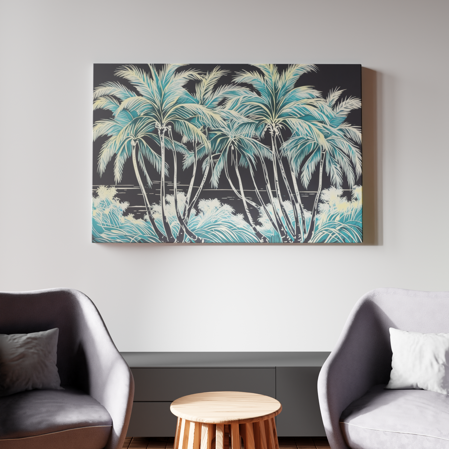 Tropical Oasis Silhouette