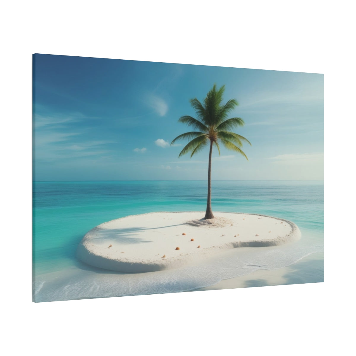 Solitary Serenity: Palm Oasis