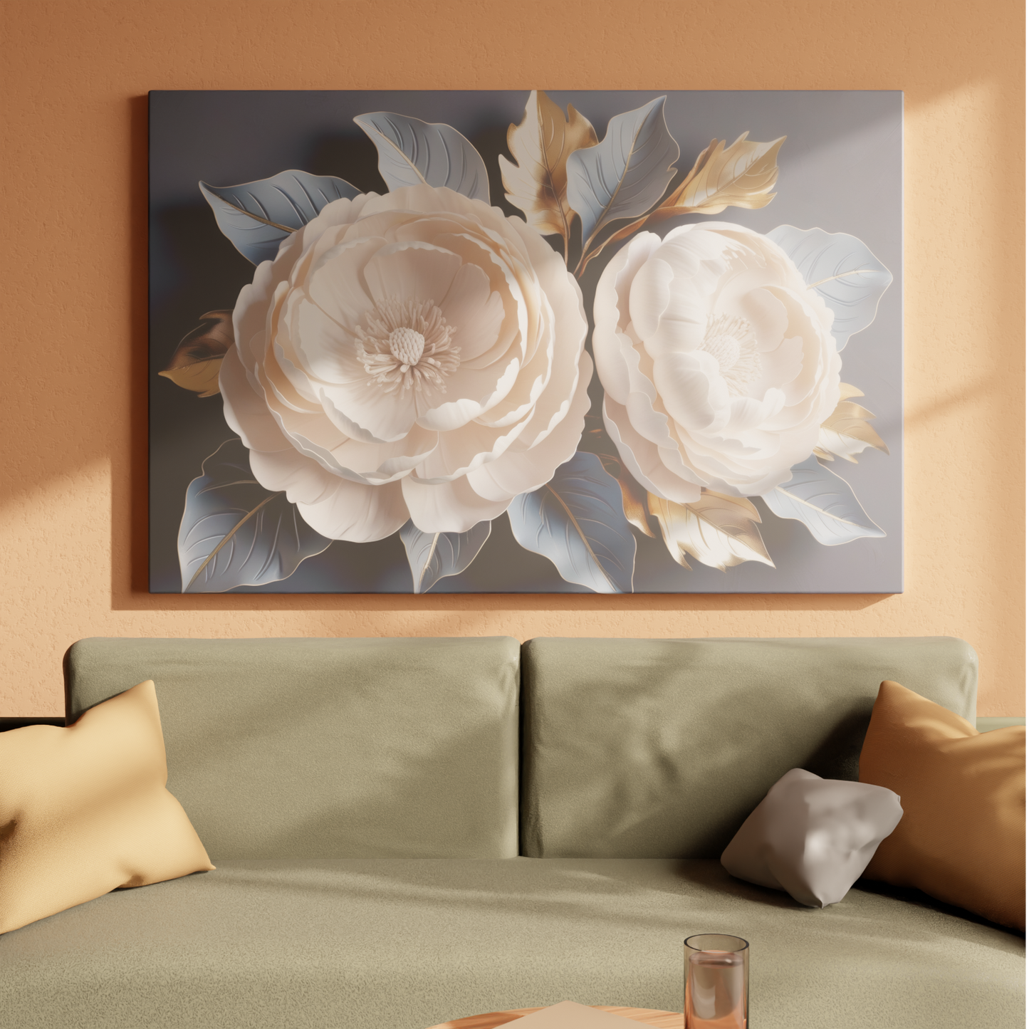 Blossoms in Metallic Hues