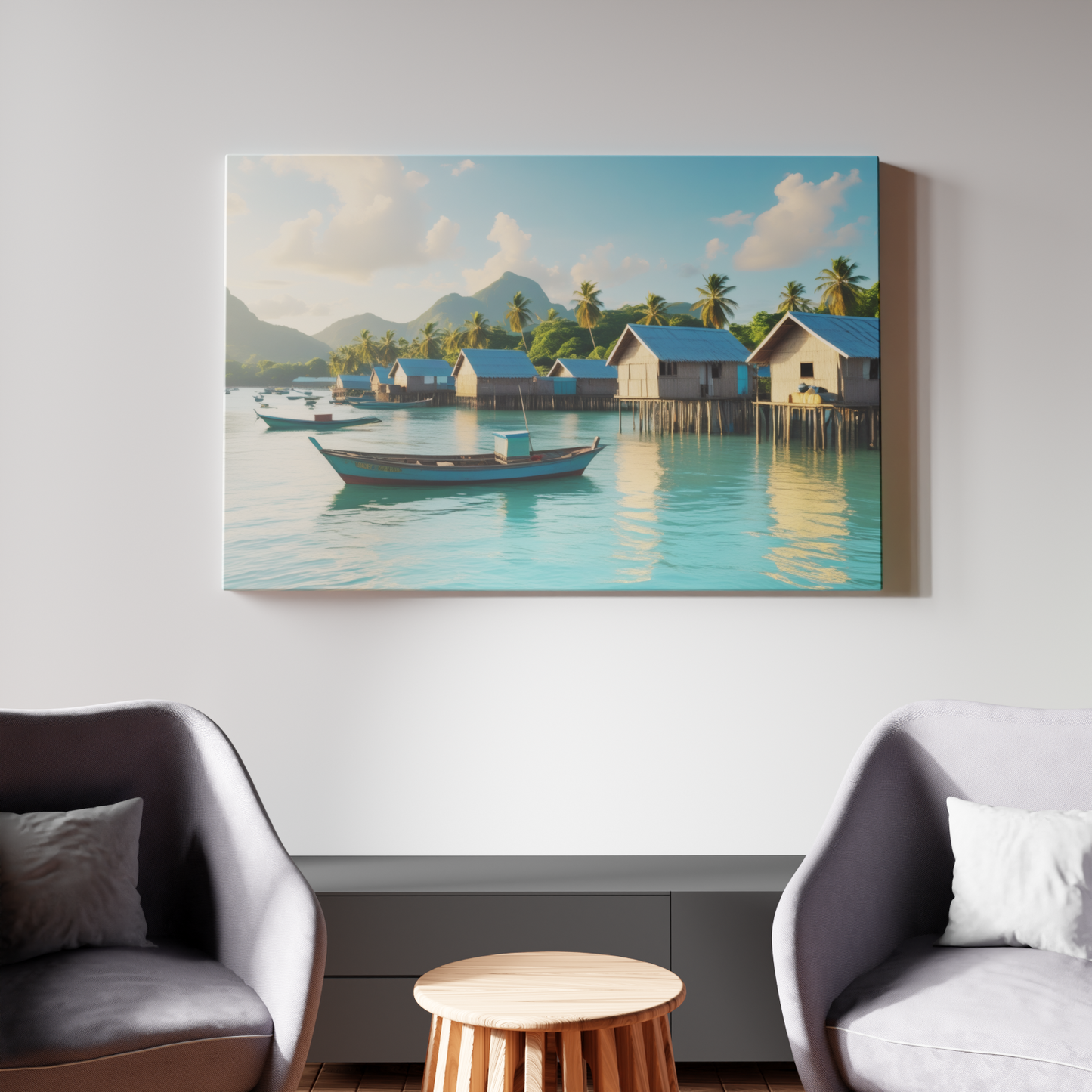 Tranquil Waters of a Stilted Village