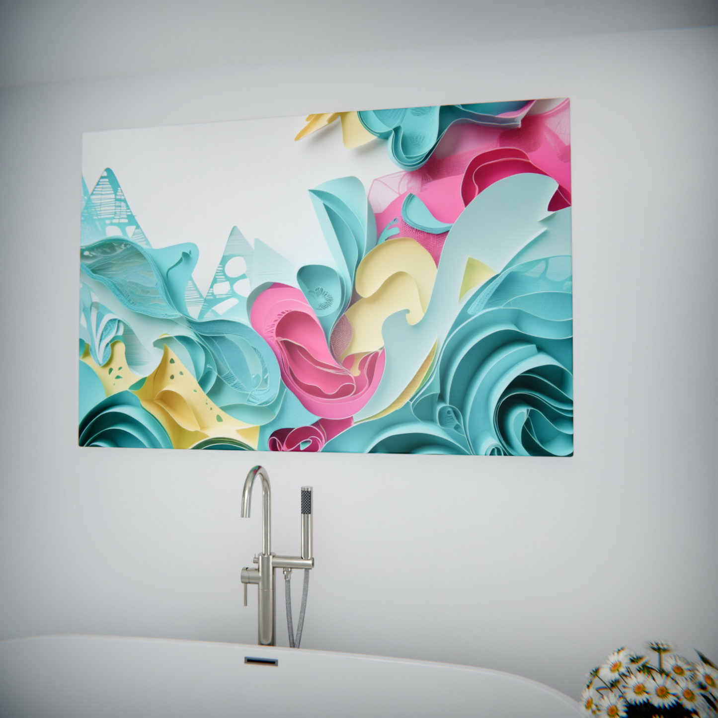 Waves of Colorful Paper Dreams