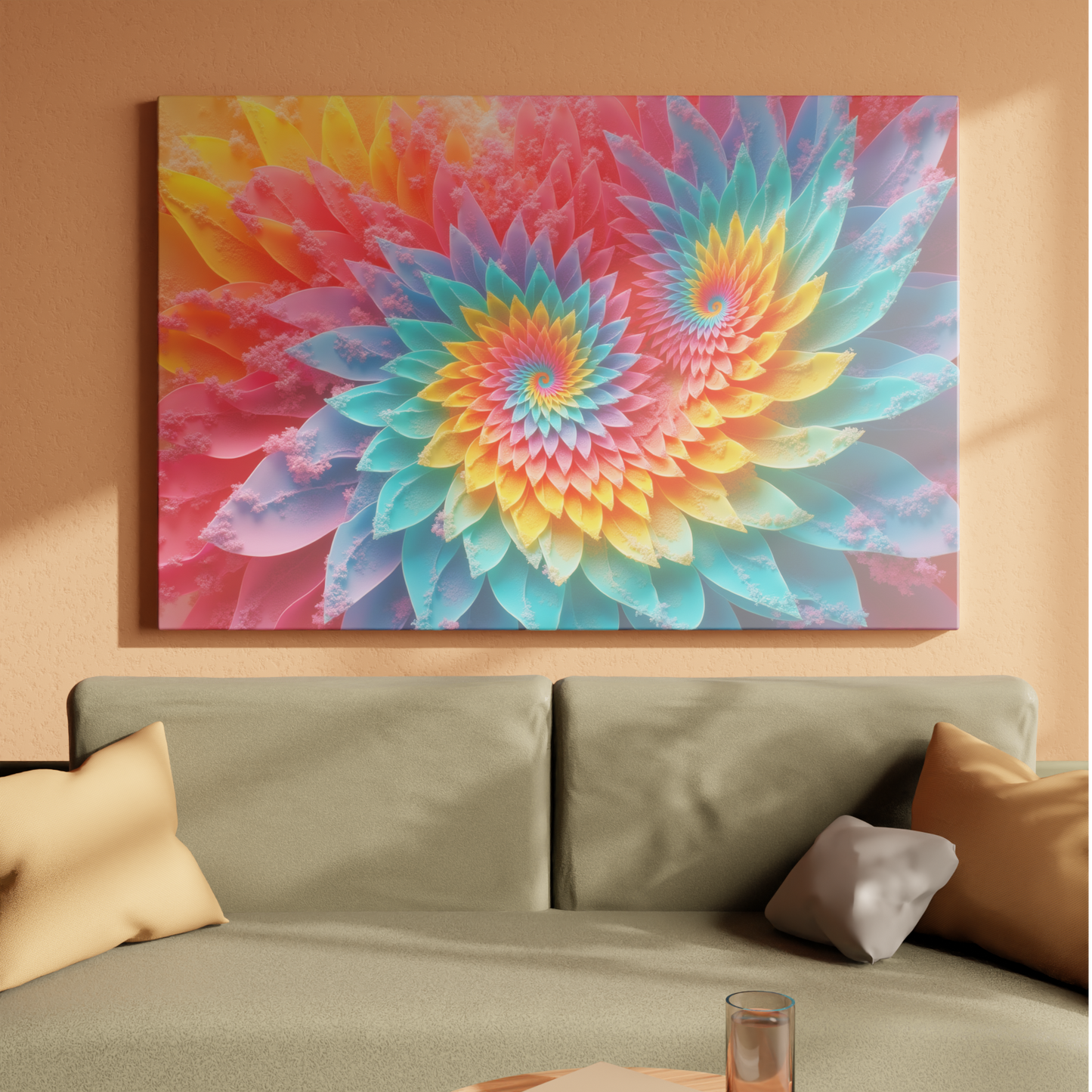 Radiant Kaleidoscope Blossoms