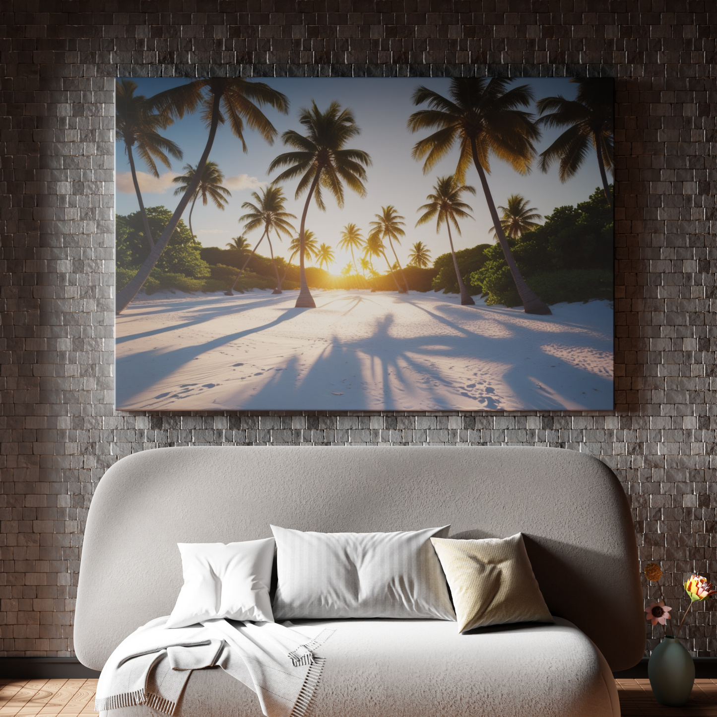 Sunset Symphony Among the Palms