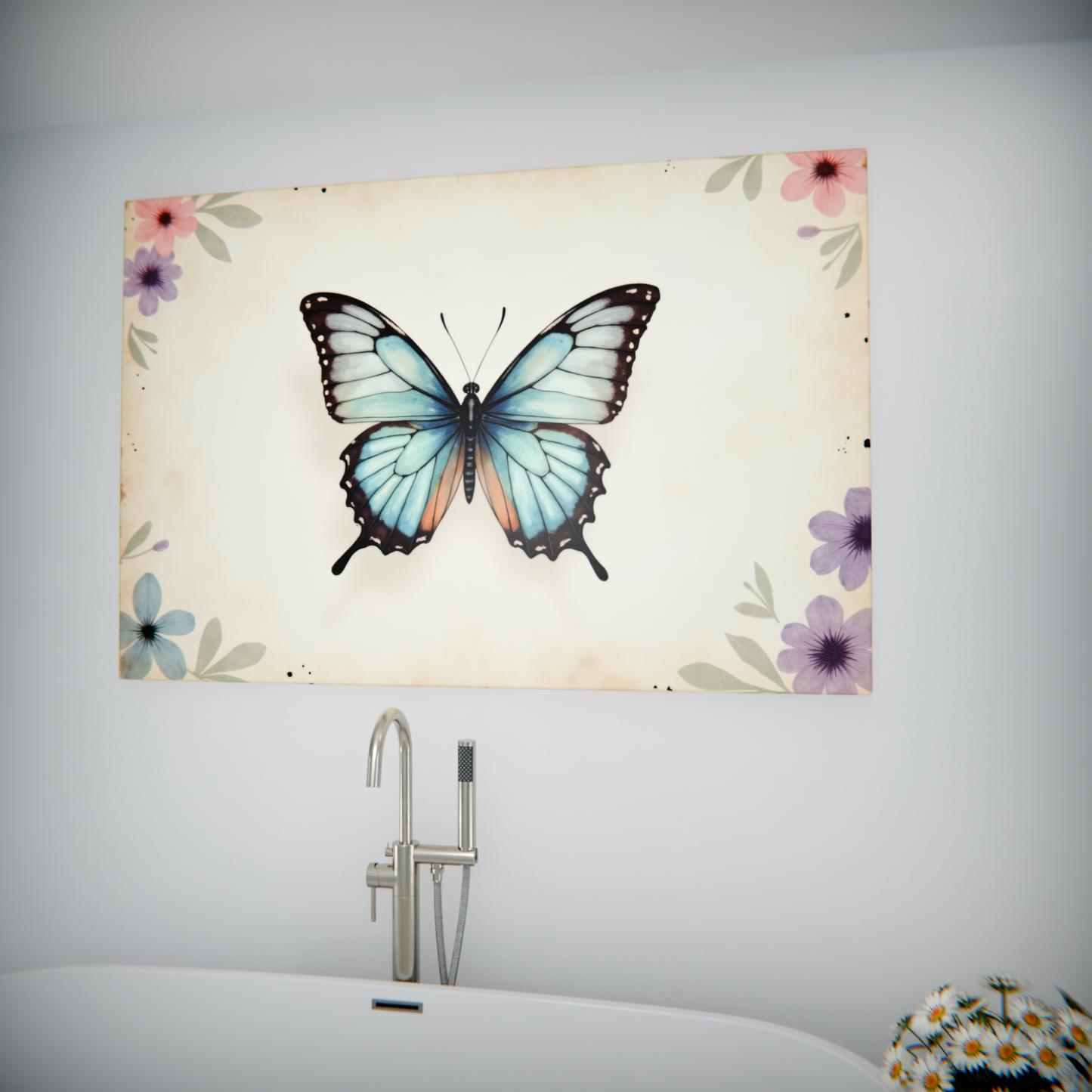 Whimsical Flight of the Azure Butterfly