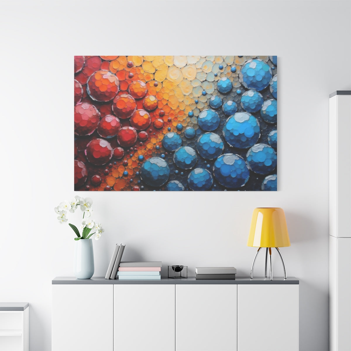 Chromatic Spheres Collision