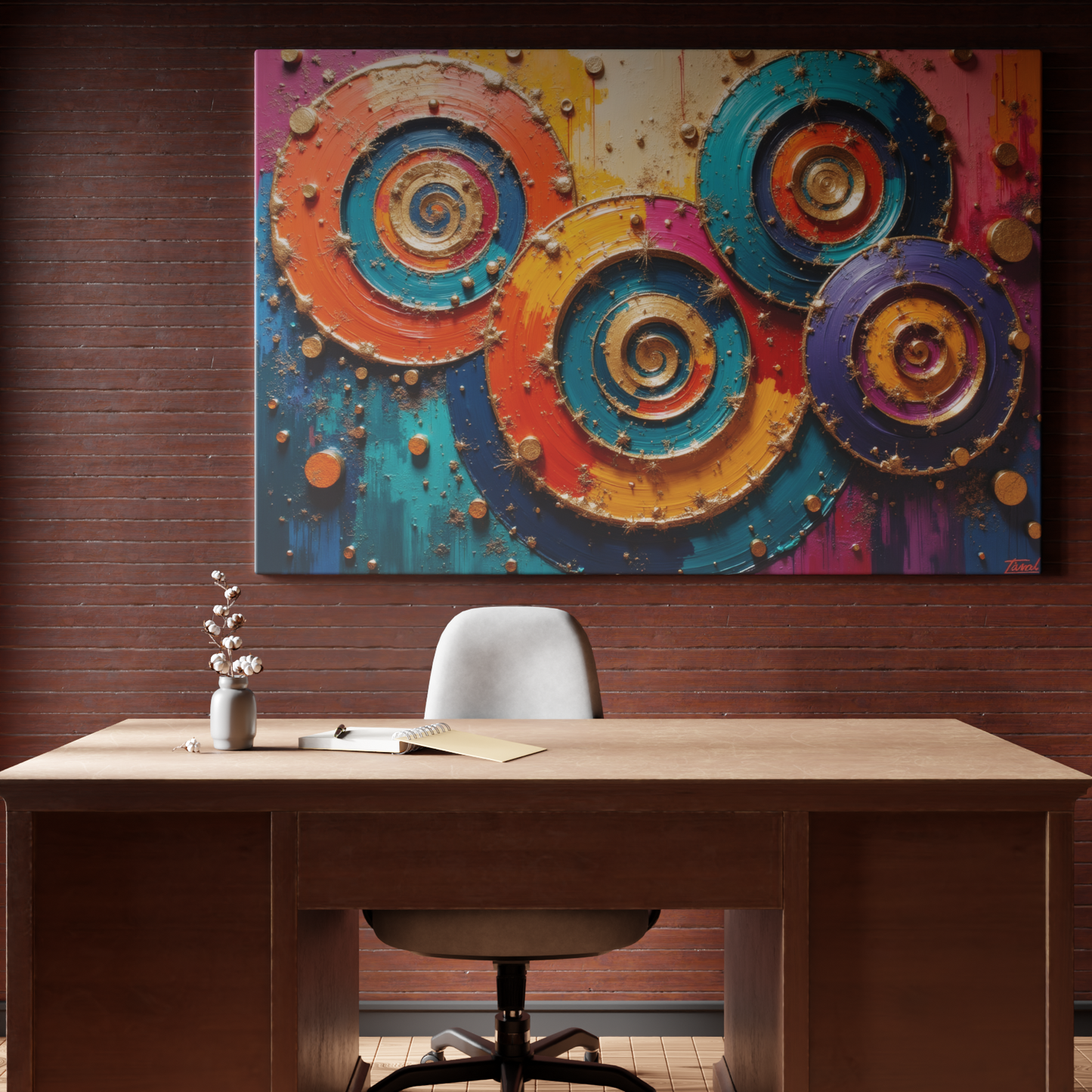 Vibrant Whirls of Imagination