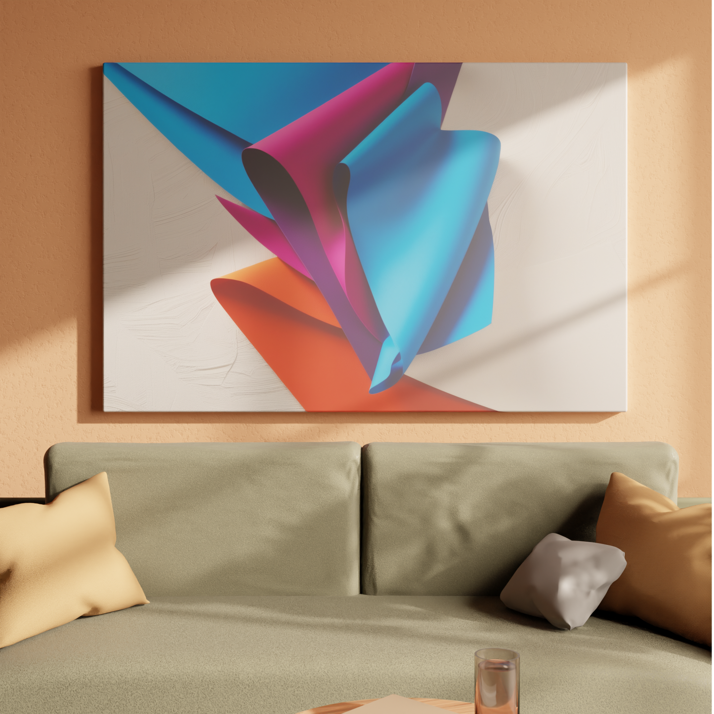 Vibrant Folds of Color