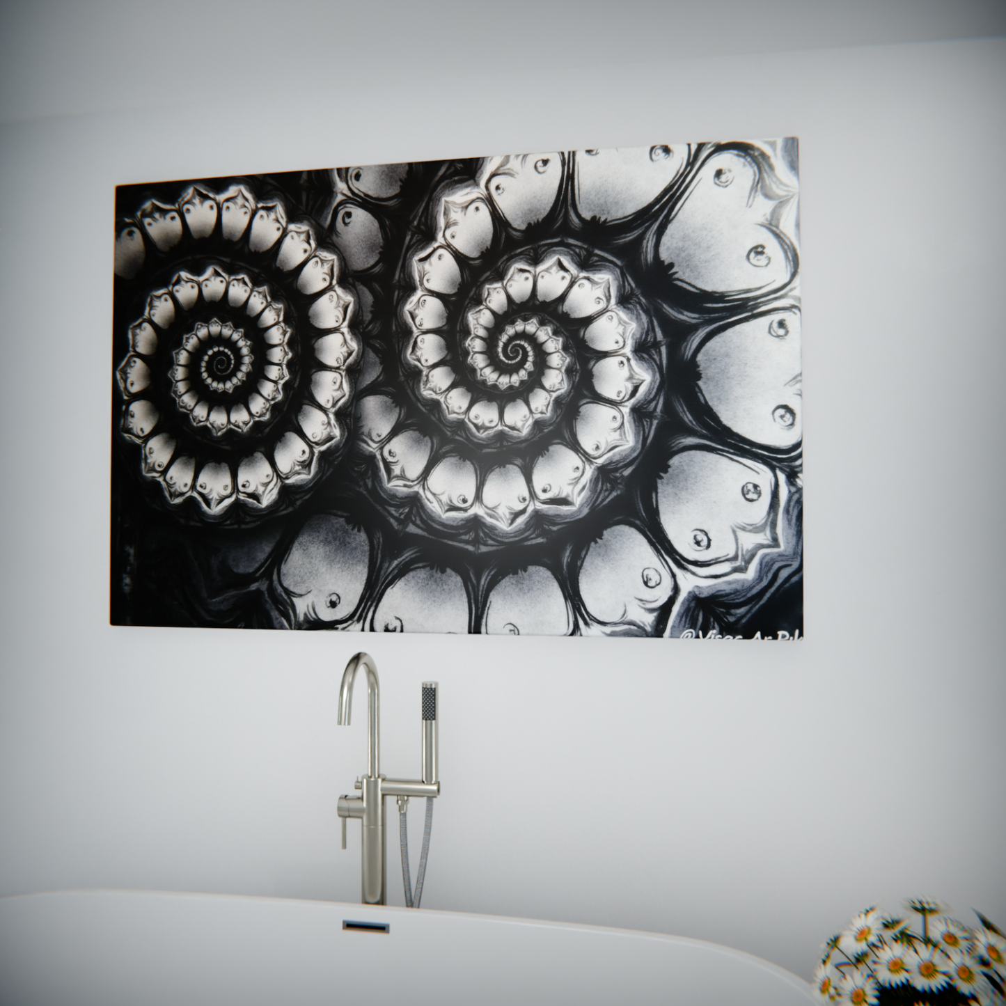 Mystic Spirals in Monochrome