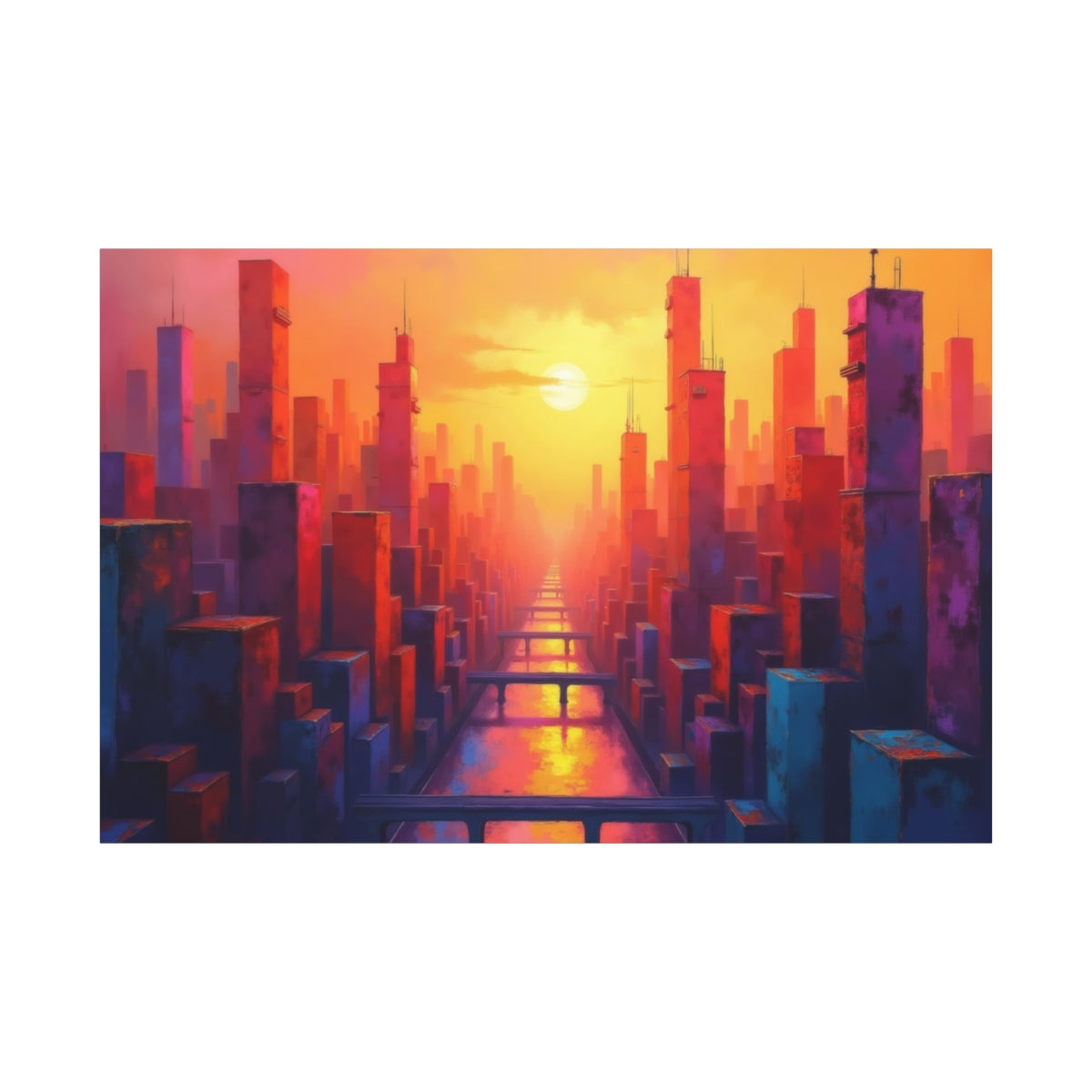 Sunset Over Metropolis