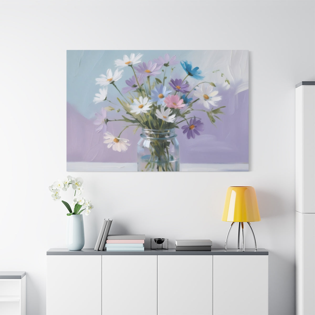 Pastel Floral Symphony in a Jar