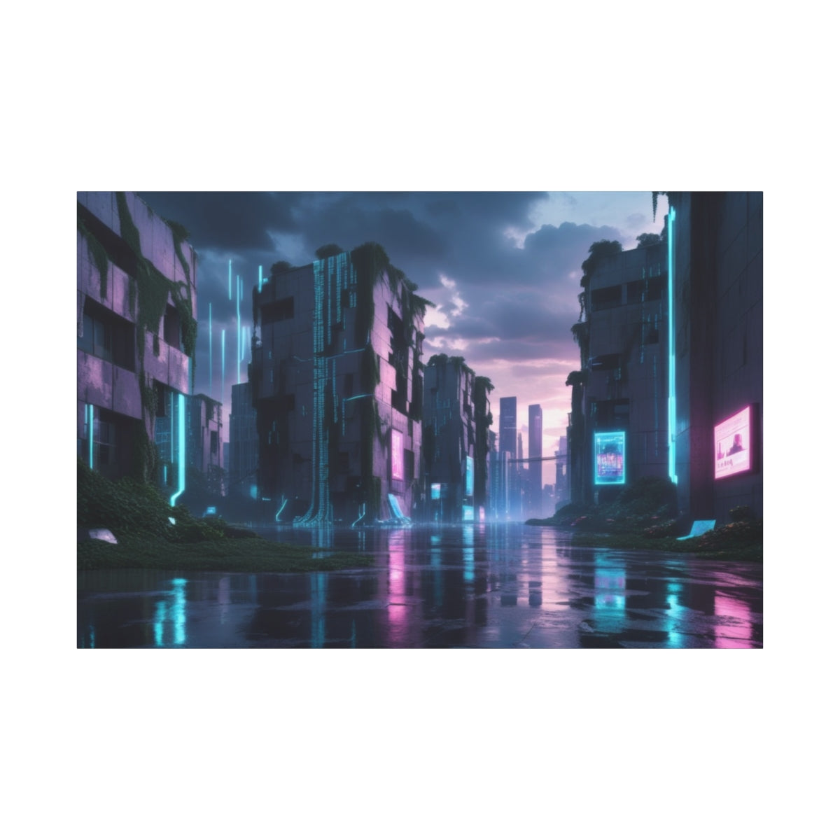 Digital Dystopia: Neon Reflections
