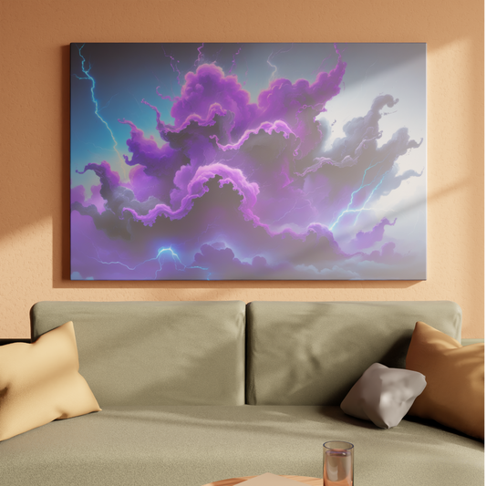 Electric Storm Clouds in Purple Majesty