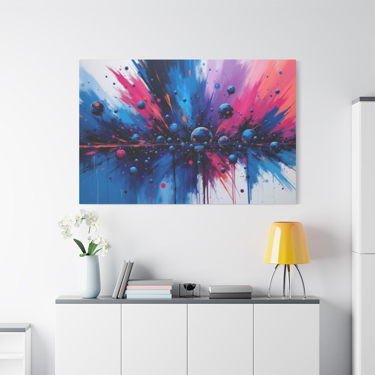 Explosive Collision of Colors and Spheres