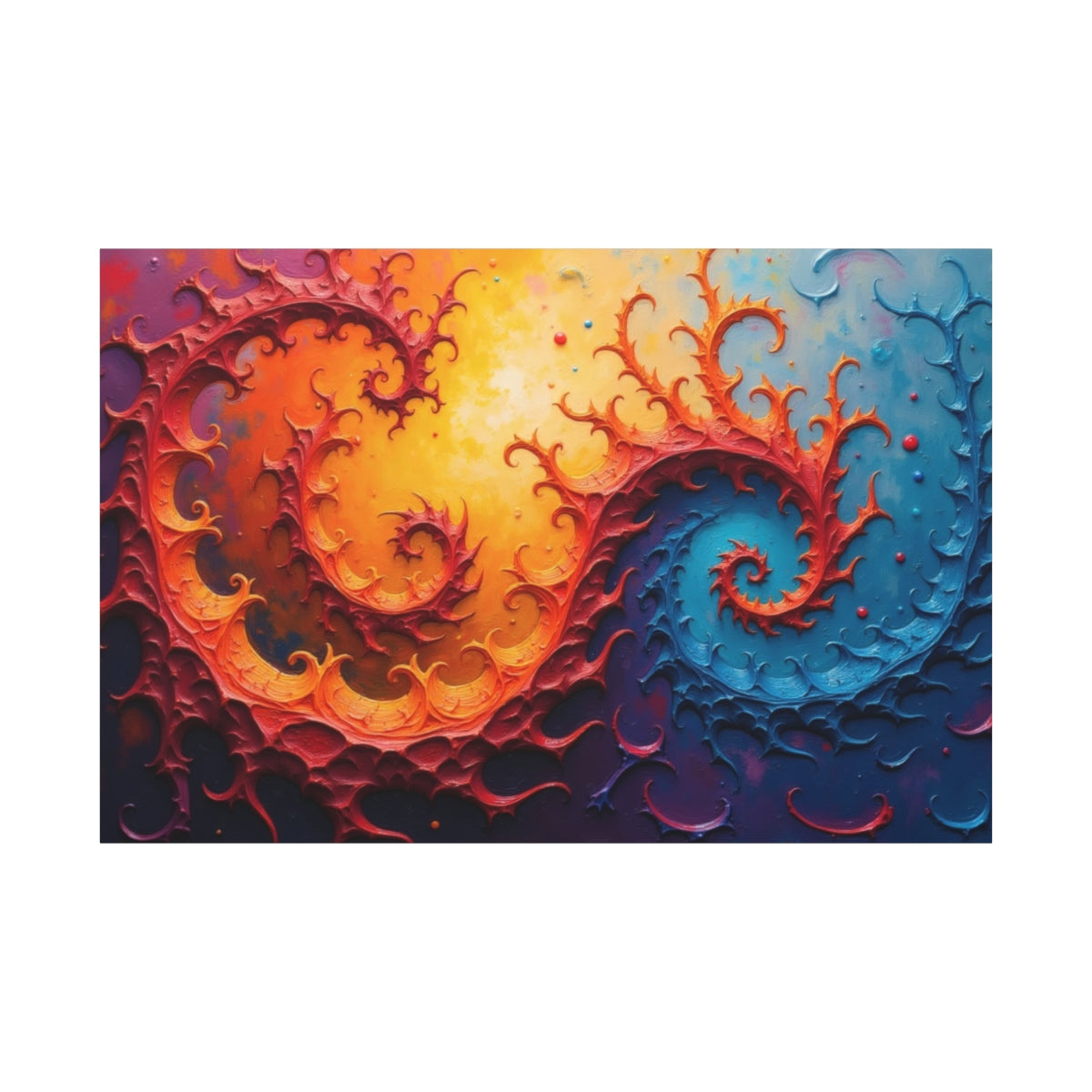 Fractal Dance of Fire and Ice