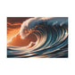 Majestic Ocean Surge at Sunset