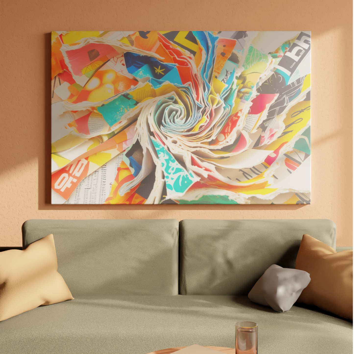 Vibrant Tornado of Colors