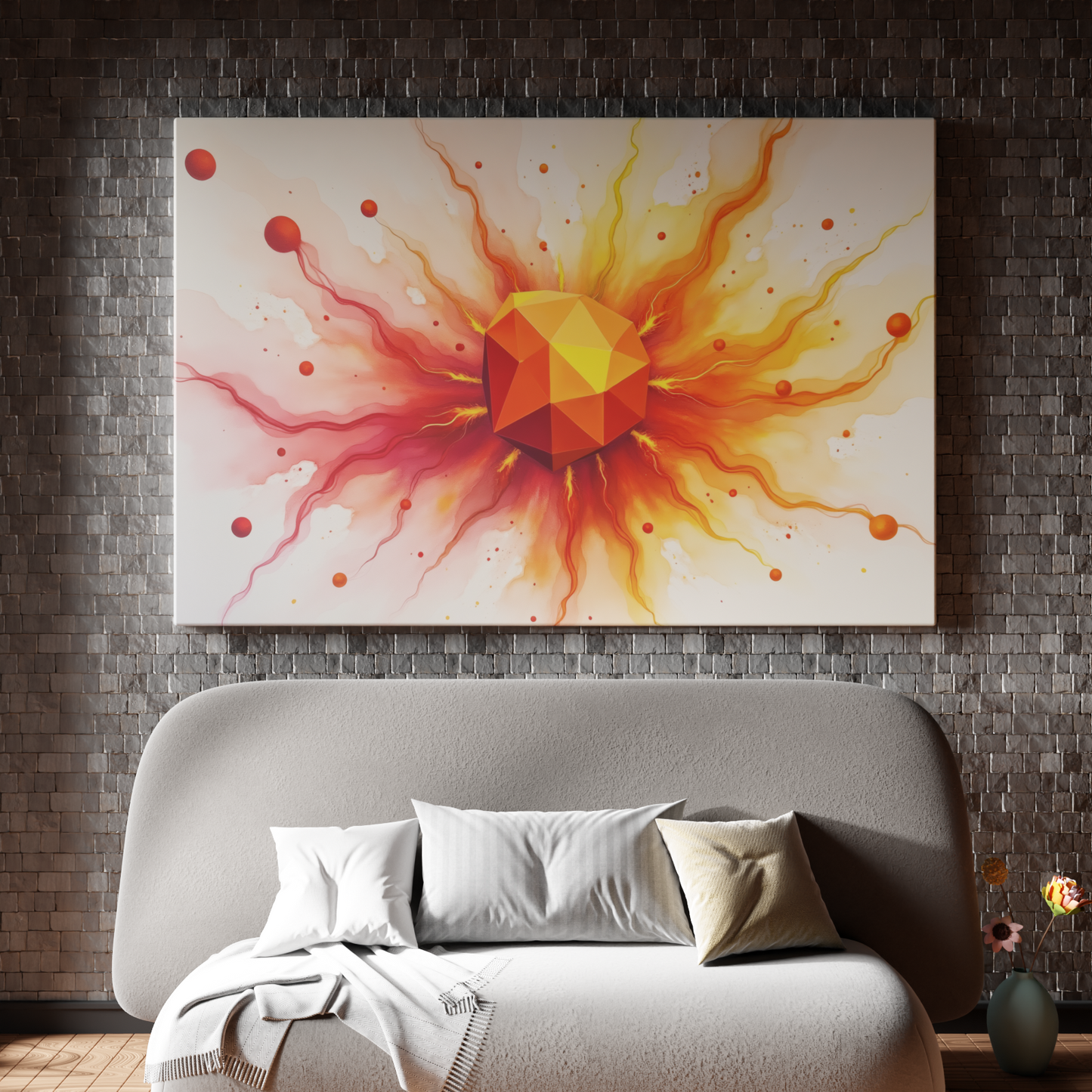 Explosion of Geometric Flame