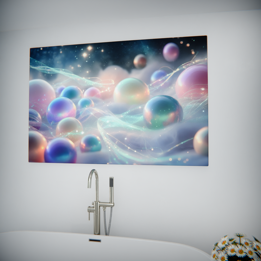 Dreamscape of Iridescent Orbs