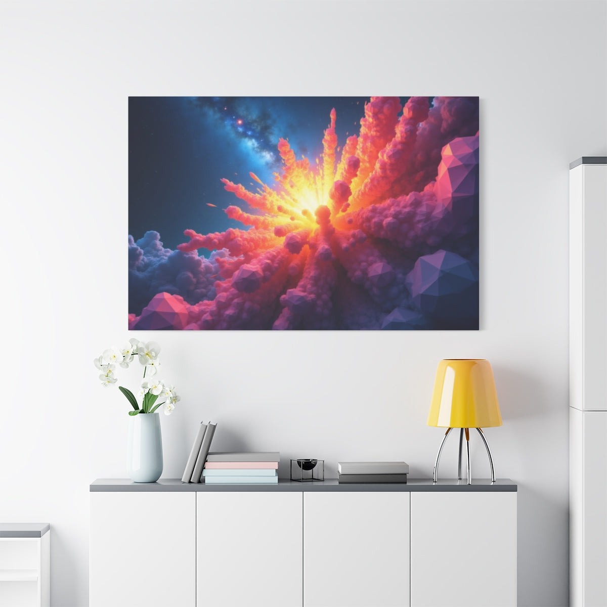 Galactic Bloom: Radiant Cosmic Explosion