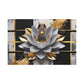 Lotus Elegance in Metallic Harmony