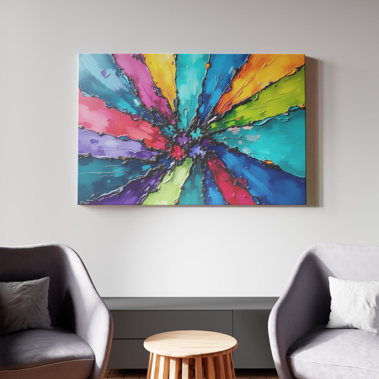 Explosion of Vibrant Colors