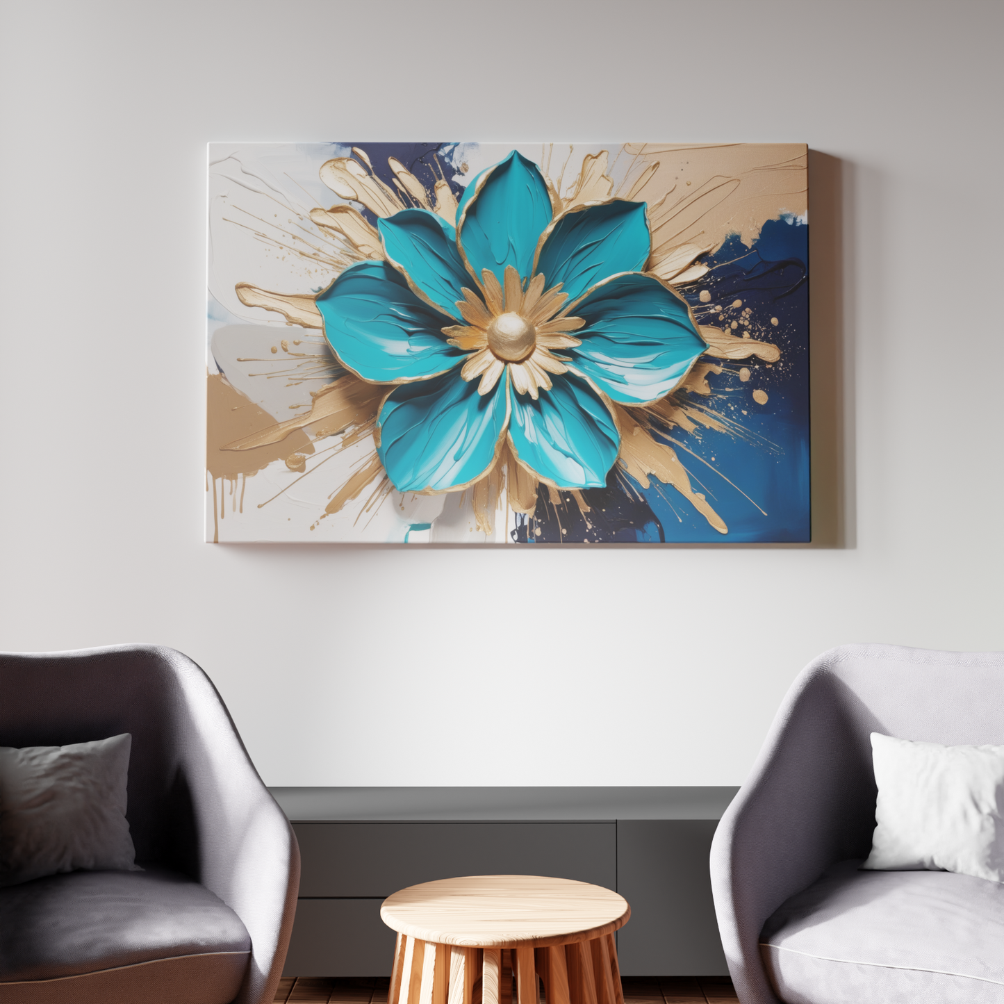 Blossom in Blue and Gold