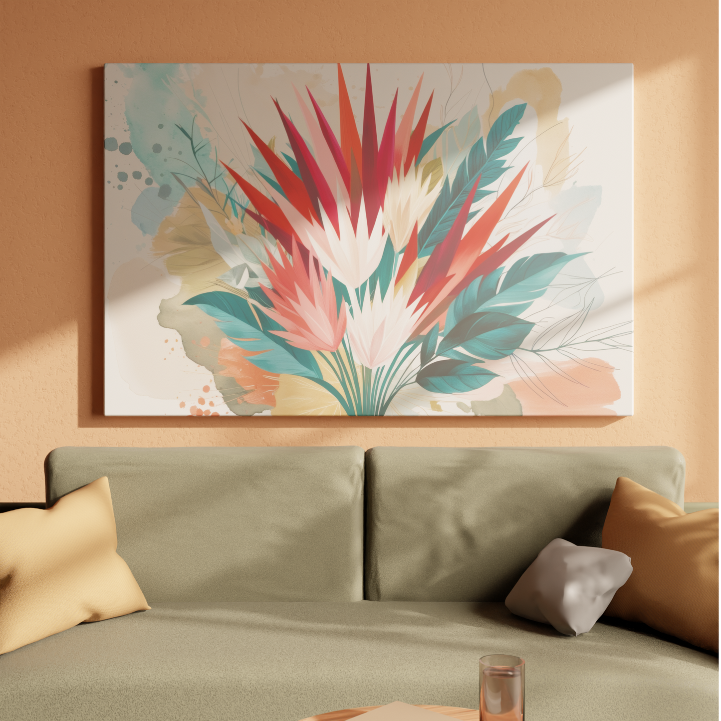 Floral Symphony in Abstract Watercolors