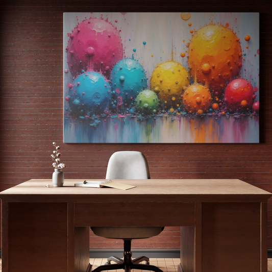 Burst of Colorful Spheres