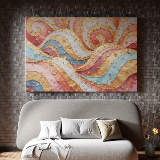Waves of Gold and Color