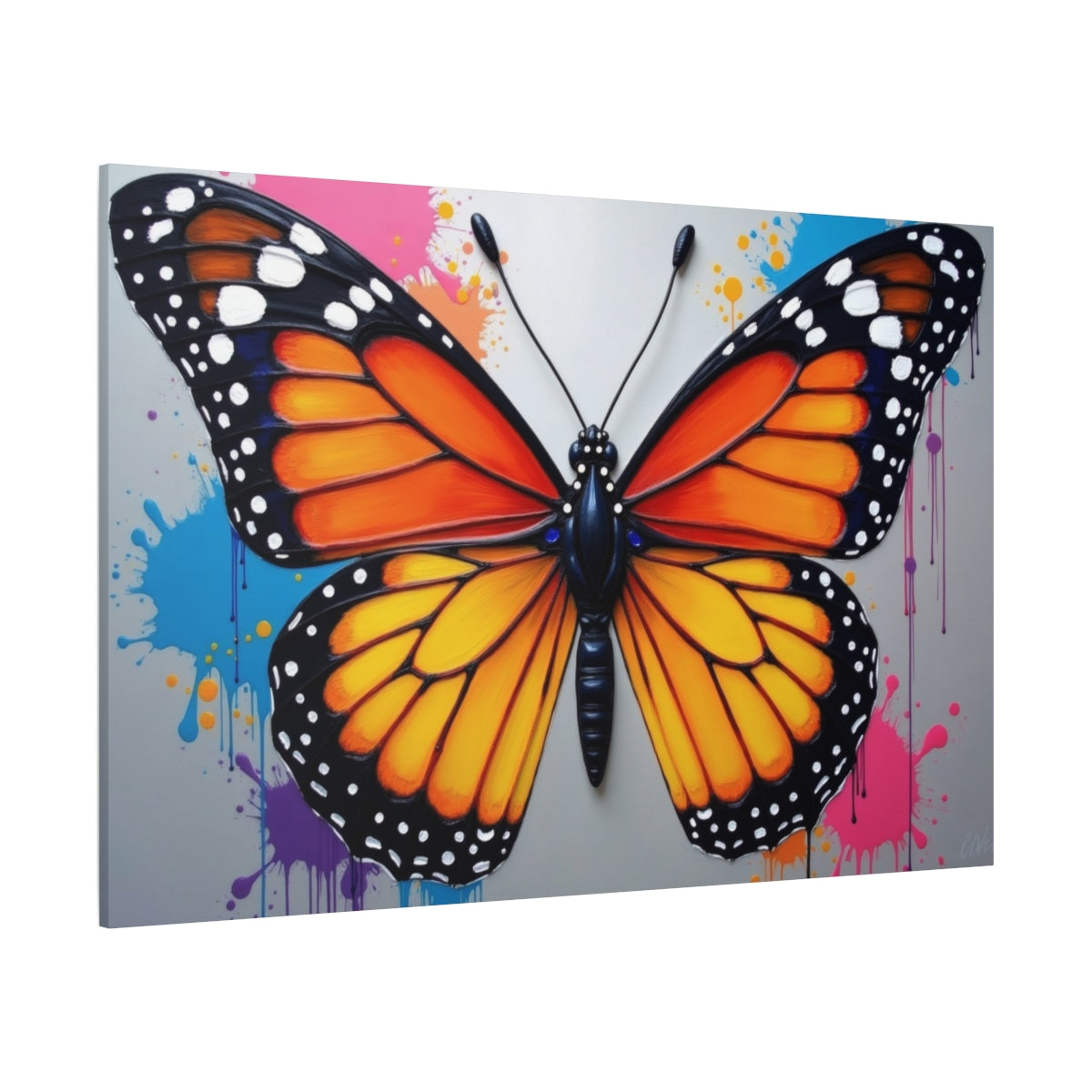 Vibrant Monarch Splatter