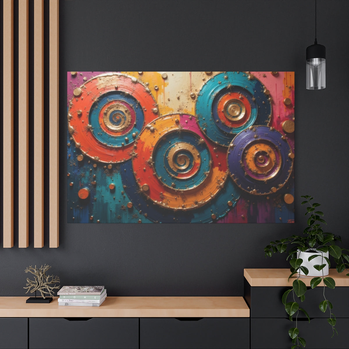 Vibrant Whirls of Imagination