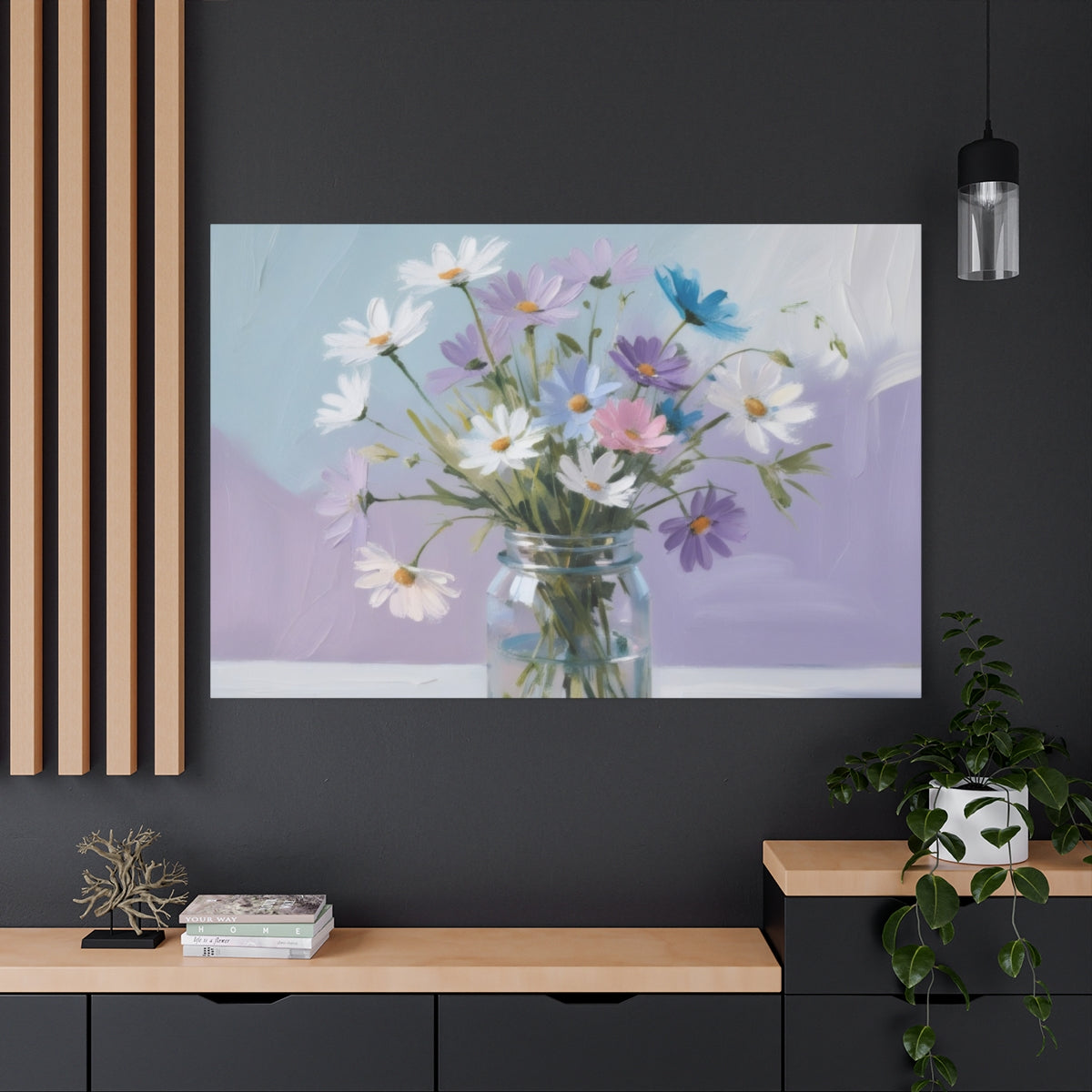 Pastel Floral Symphony in a Jar