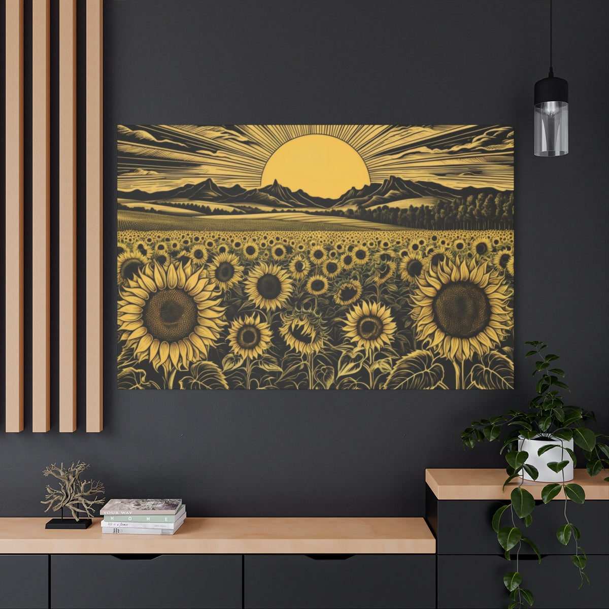 Golden Sunflower Sea