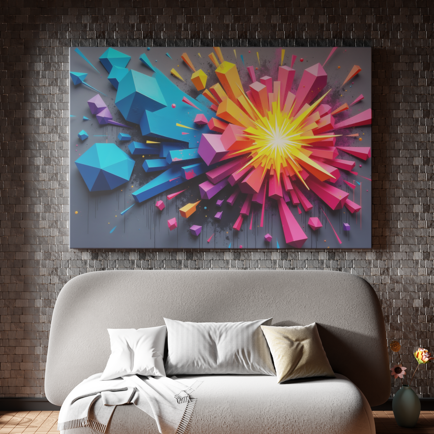 Colorful Geometric Explosion