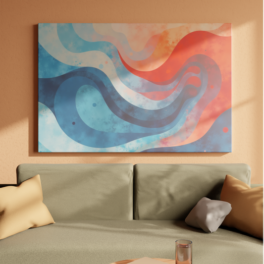 Ebb and Flow: Abstract Waves of Color