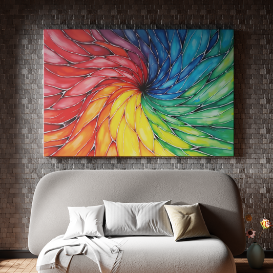 Vibrant Spiral Dance