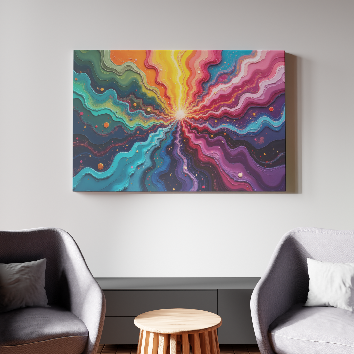 Vibrant Cosmic Eruption