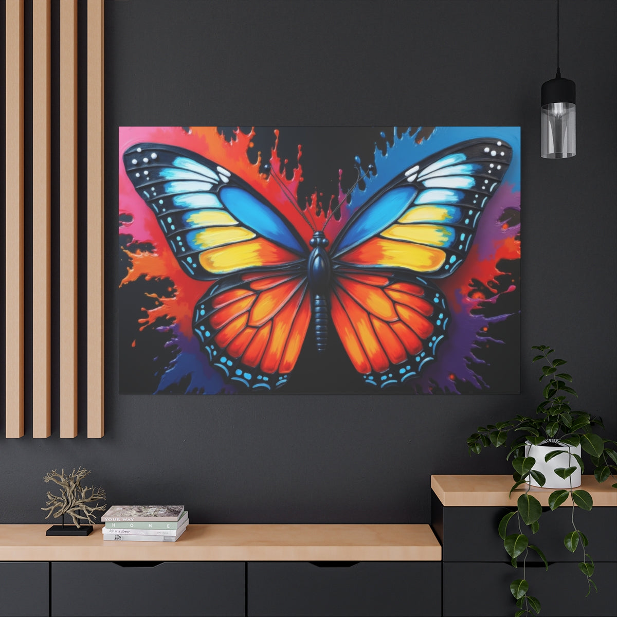 Vibrant Butterfly Explosion