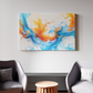 Energetic Swirls of Blue and Orange