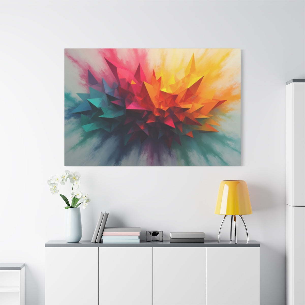 Colorful Geometric Burst